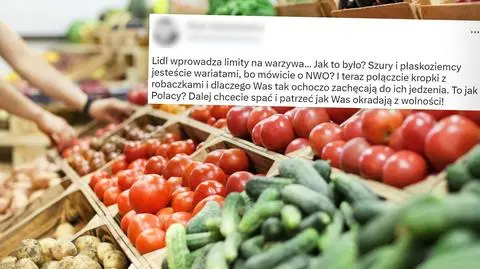 Internauta pisze o limitach sprzedaży warzyw
