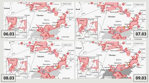 Jak przebiega rosyjska inwazja na Ukrainę? Zobacz mapy 
