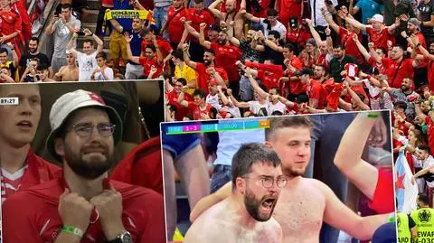"Emocjonalna kolejka górska". Szwajcarski kibic skradł show na trybunach