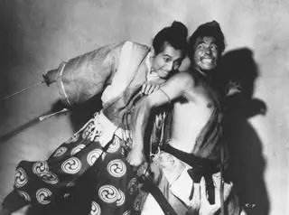 Kadr z filmu "Rashōmon" Akiry Kurosawy - Złoty Lew 1951 r.