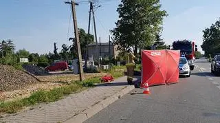 Mężczyzna wtargnął z chodnika wprost pod nadjeżdżającą ciężarówkę