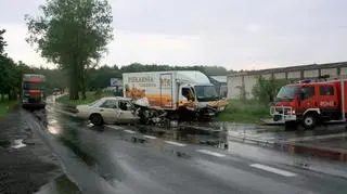 Samochód dostawyczy wymusił pierszeństwo 