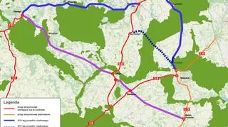 Wariant ekologów zaznaczony jest na fioletowo