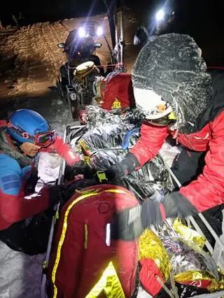 Akcja ratowników górskich w Karkonoszach