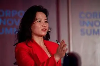 Cheng Lei w Lizbonie w 2019 roku