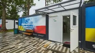 W Irpeniu otwarto kolejne, dostarczone przez Polskę, miasteczko modułowe