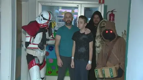 Characters from Star Wars visted children struggling with illnesses