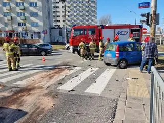 Zderzenie z udziałem karetki 