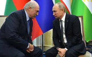 Alaksandr Łukaszenka i Władimir Putin. 