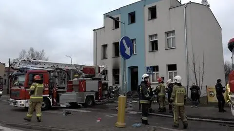 Pożar w Lęborku