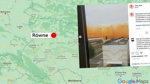 Awaria w ukraińskich zakładach azotowych. Ruda chmura nad miastem