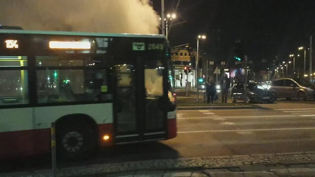 Samochód płonął w centrum Gdańska