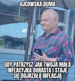 Adam Glapiński w memie o inflacji