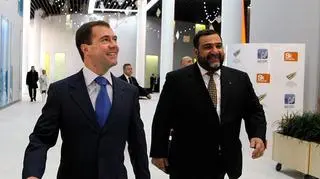 Ruben Wardanian z ówczesnym prezydentem Dmitrijem Miedwiediewym. Zdjęcie z 14 grudnia 2010 roku 