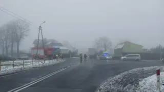 Tego dnia widoczność utrudniała mgła