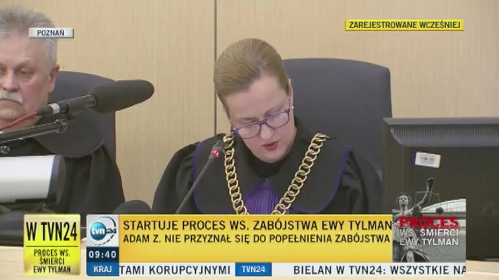 Sąd odczytał zeznania i opis zdarzenia