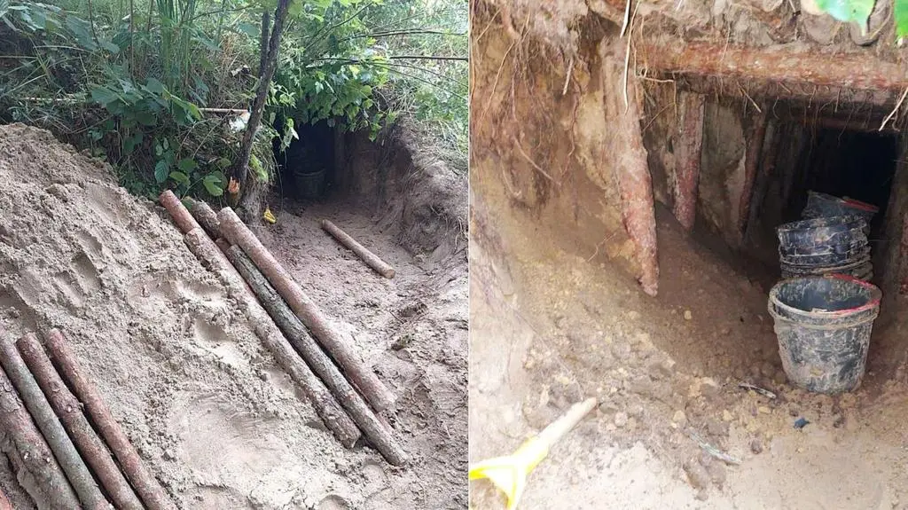 Tunel pobliżu wsi Pertakas