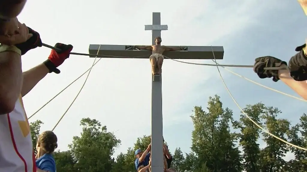 "Jezus przybity do krzyża". Etiuda towarzysząca Stacji XI