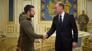 Wołodymyr Zełenski i Jake Sullivan w Kijowie (listopad 2022 r.)
