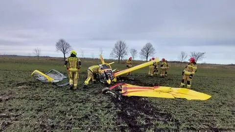 W gminie Suchy Dąb w pobliżu Gdańska spadła awionetka