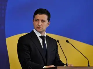 Prezydent Ukrainy Wołodymyr Zełenski