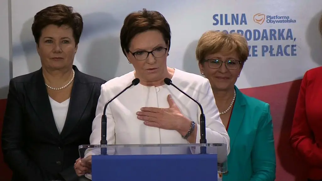 Ewa Kopacz: gratulujemy zwycięzcom