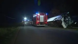 Wypadek autokaru pod Brzozowem