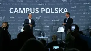 Rafał Trzaskowski i Donald Tusk na Campusie Polska, 2021 rok