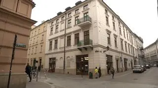 Kamienica na rogu ulic Wiślnej i Gołębiej w Krakowie