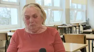 Maria did not hide her tears