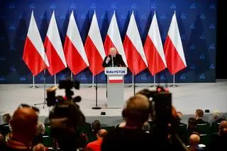 Jarosław Kaczyński w Białymstoku