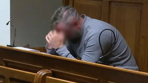 Oskarżony mężczyzna 