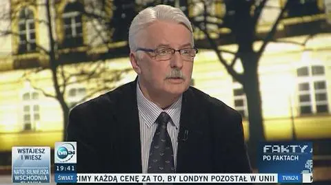 Waszczykowski o karykaturze Kaczyńskiego: zapytam "Frank, po co nam to? Zatrzymajmy to"