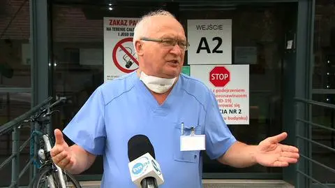 Profesor Krzysztof Simon w rozmowie z reporterem TVN24