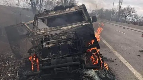 Ukraińcy zniszczyli w Mikołajowie pojazd opancerzony