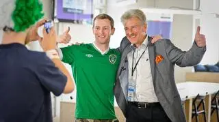 Irlandczycy chętnie fotografowali się z prezydentem Grobelnym