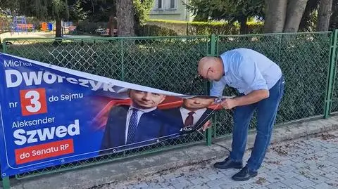 "Nie dopuszczę, żeby wisiały gdzie popadnie". Burmistrz Kłodzka usuwa z ulic nielegalne banery