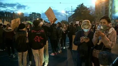Zablokowane skrzyżowanie Rydza-Śmigłego i Piłsudskiego w Łodzi