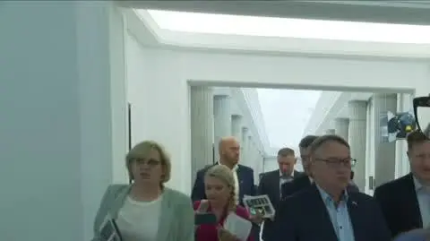 posłanka w niebieskim