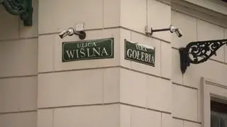 Kamienica na rogu ulic Wiślnej i Gołębiej w Krakowie