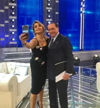 Rok 2019, backstage programu telewizji "Mediaset"