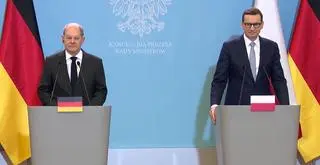 Olaf Scholz i Mateusz Morawiecki w Kancelarii Prezesa Rady Ministrów