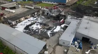Pożar w zakładzie produkującym rozpuszczalniki. Strażakom udało się ugasić ogień