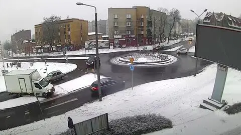 Próbował wjechać na rondo pod prąd