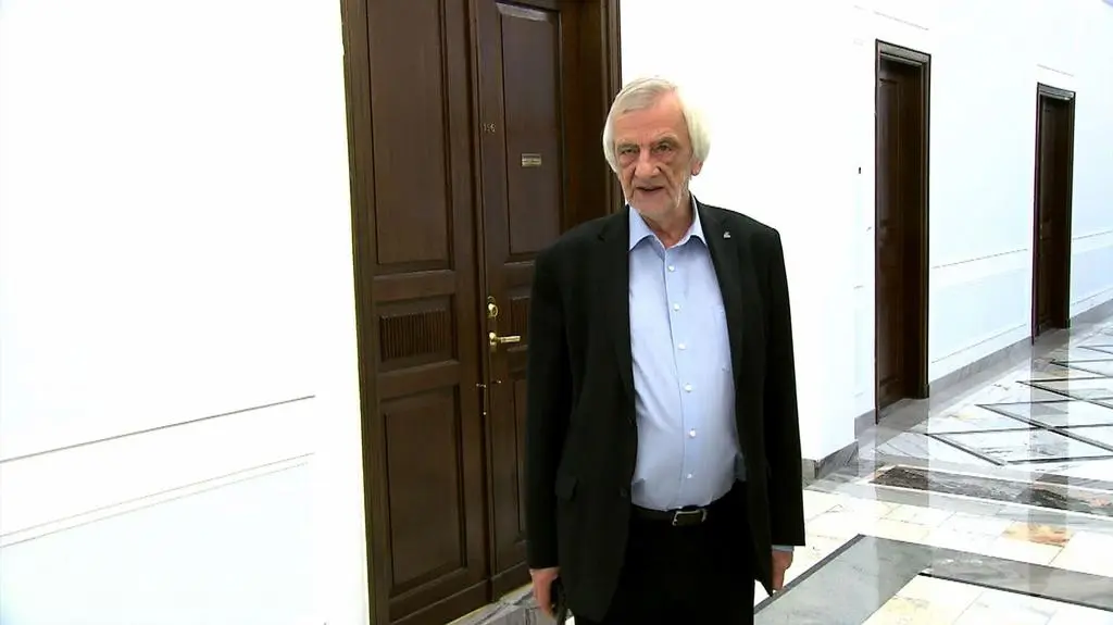 Terlecki był pytany o swoje zeznania w sprawie posiedzenia w Sali Kolumnowej