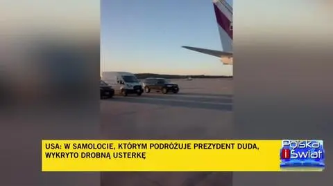 Usterka samolotu prezydenta Andrzeja Dudy w USA