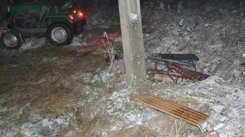 Wypadek podczas kuligu pod Zawierciem