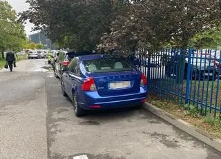 Auto stało w zupełnie innej części miasta