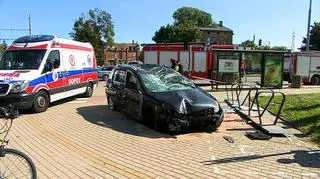Do wypadku doszło na ulicy Grunwaldzkiej w Gdańsku