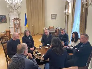 Prezydenci Gdańska, Gdyni, Sopotu i wicemarszałek pomorski spotkali się z merem Sadowym we Lwowie